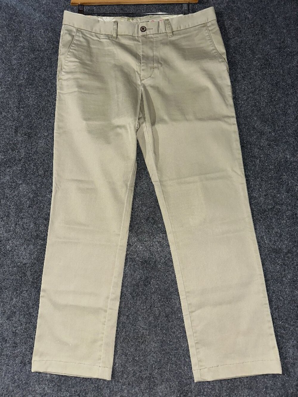 Tommy Bahama Pants Mens 35 Straight Leg Beige Chino Tan Cotton Stretch Pockets